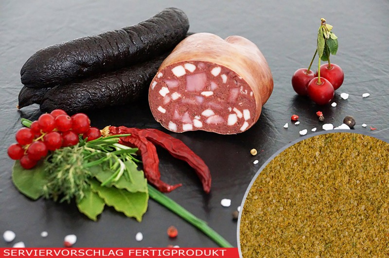 Blutwurst Zungenwurst Gewürzzubereitung